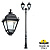 Парковый фонарь FUMAGALLI TABOR OFIR/SIMON 2L U33.205.R20.AXH27
