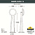 Садовый светильник-столбик FUMAGALLI GABRI/LUCIA 1L 1R3.613.010.LYE27