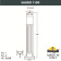 Садовый светильник-столбик FUMAGALLI SAURO 1100 D15.555.000.LYF1R