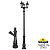 Парковый фонарь FUMAGALLI NEBO BISSO/RUT 3L E26.202.S30.AXF1R