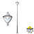 Парковый фонарь FUMAGALLI EKTOR 4000/BEPPE P50.372.000.LXH27