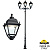 Парковый фонарь FUMAGALLI HOREB ADAM/SIMON 2L+1 U33.208.M21.AXH27